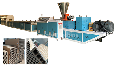 WPC door panel extrusion line
